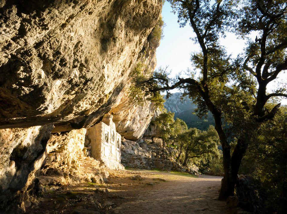 Wanderweg am Kloster Lluc auf Mallorca