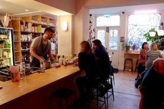 The initials in the name stand for ‘bag in box  yes those muchmocked Eighties plonkdispensers have the Dalston seal of...